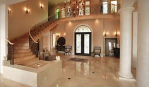 Crema Marfil Marble Hallway