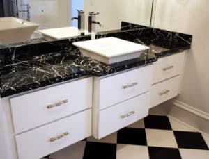 Nero Marquita Marble (Spanish) Bathroom