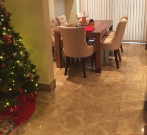 Light Emperador Marble Dining room