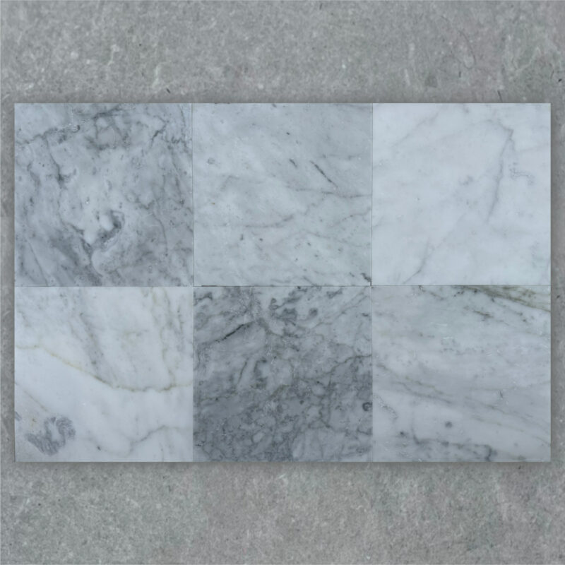 Bianco Carrara Blend Honed Marble