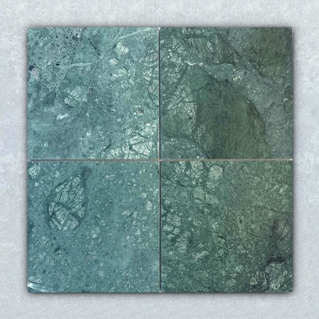 Green Marble Honed Marble Tiles - Authentic Stone