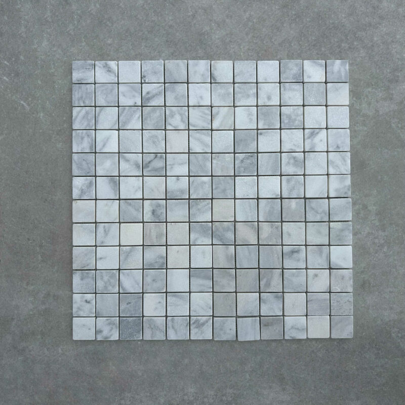 Bianco Carrara Tumbled Marble Mosaic